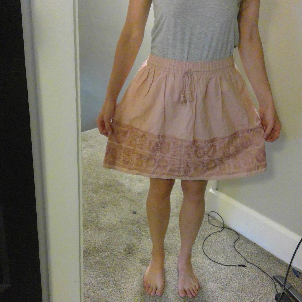 J. Crew (s) Pink/Coral Above-the-knee Skirt